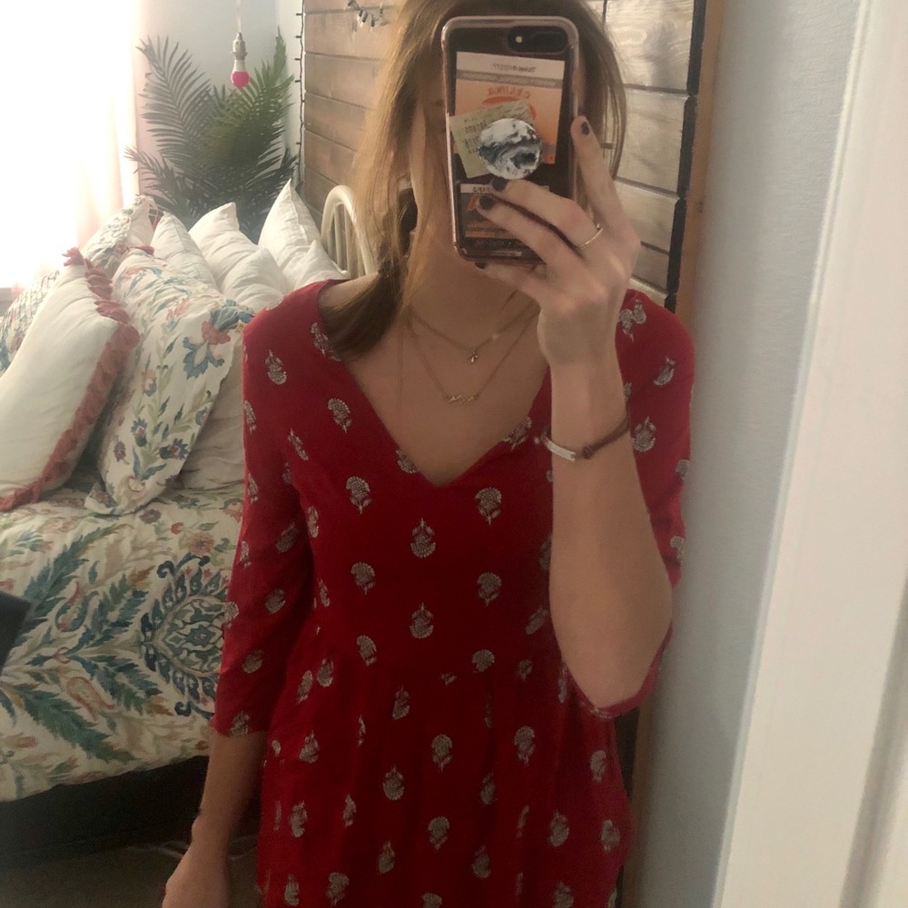 Red blouse
